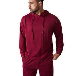 Sweat-shirt solide pour hommes, sweat à capuche de sport, costumes de pantalons d'automne, vêtements de sport, ensemble de survêtements personnalisés en gros - Product Image 6