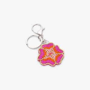 Artistic Woven Metal Carabiner Keychain with Color Changing <b>Cat</b> Pattern-Handmade Decoration - Product Image 5