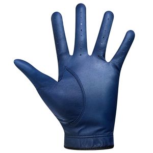Gant de golf en cuir Cabretta pour femme main gauche confortable Durable bleu évacuation de l'humidité poignées respirant Logo personnalisé sport - Product Image 3