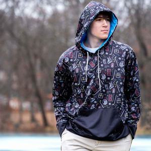 Vente en gros de sweatshirt à capuche à motif 3D personnalisé pour le hockey sur glace, vêtements d'extérieur d'hiver - Product Image 6