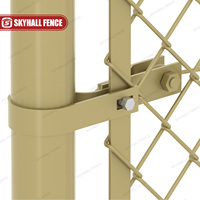 Malla de diamante de valla de eslabones de cadena galvanizada de 4FT 5FT 8FT para proyectos residenciales y comerciales