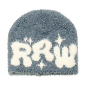 Bonnet tricoté en jacquard personnalisable pour femmes fourrure chaud réglable pour le sport en plein air usage décontracté numérique commun - Product Image 1