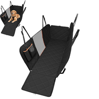 Funda Protectora para Asiento de Coche para Perros, en Tamaños Grande y Pequeño, con Base de Soporte para Sedanes, SUVs, Camionetas y Viajes