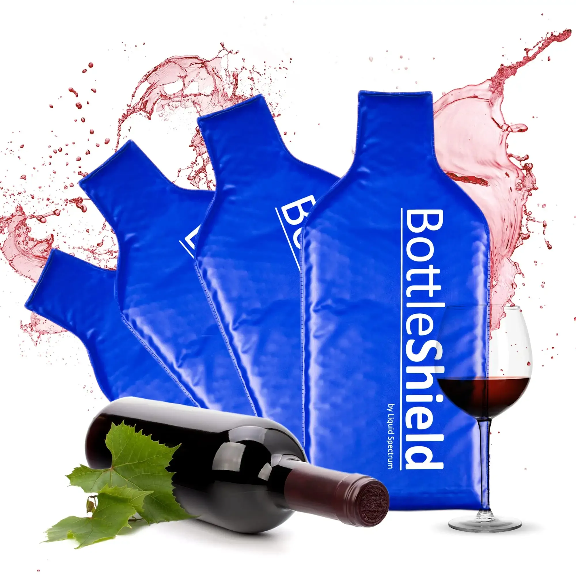 Ziplock Bottom Leak proof Wieder verwendbare Bubble Wine Bottle Protector Bag Wein beutel für Weinflaschen Travel
