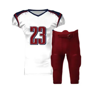 Nuevo diseño personalizado uniforme de equipo de fútbol americano con bordado 100% poliéster uniforme transpirable de fútbol americano - Product Image 1