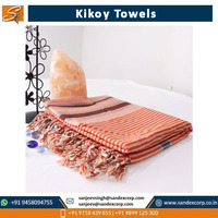 Quick Dry Kikoy Towels with Colorful Stripe Towel 100% Cotton Beach Towel at Affordable Price Wholesale in India.