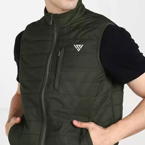 Veste bouffante sans manches à col montant pour homme meilleure qualité pour l'automne et l'hiver Veste bouffante véritable style High Street pour homme - Product Image 5