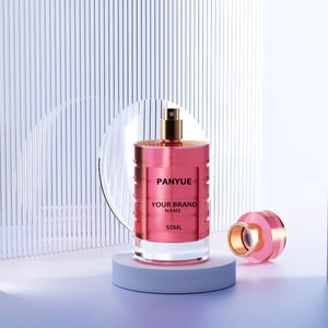 Emballage de parfum, bouteille de parfum en verre vide filetée en forme de cylindre à bouchon carré de 50ml - Product Image 6