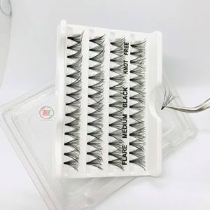 High Quality Black Cashmere Knot-Free <b>Eyelash</b> <b>Fans</b> Vietnam Import Hair-to-Hair Lash Extensions Comfortable Durable Makeup Tool - Product Image 5