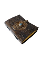 Fait à la main Hocus Pocus livre de sorts en cuir véritable Journal livre blanc Wiccan païen mauvais œil en relief cahier meilleur cadeau pour lui