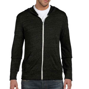 Custom French Terry Full Zip con capucha al por mayor sudaderas con cremallera - Product Image 4