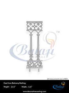 Rejilla de Hierro Fundido para Balcón, Acabado Super Shot Blast, Panel de Barandilla Duradero, Puerta Decorativa para Jardín y Exteriores - Product Image 5