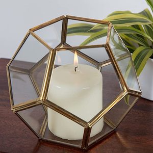Mercury-linterna de cristal, soporte de vela con forma de estrella - Product Image 3