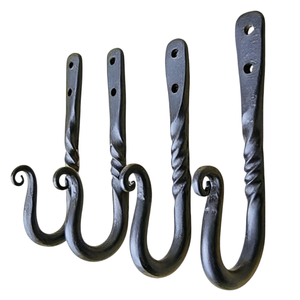 Crochet en fer personnalisé en forme de J, finition thermolaquée, pour placard, organisateur d'entrée, organisateur latéral - Product Image 1