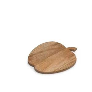 Real Mango Wood Pizza Servir Chopper Block Apple Shape Restaurante Hotel Uso doméstico Hotel de lujo Hotel y restaurante Utensilios de cocina - Product Image 1