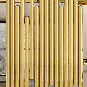 Muebles de Sala de Estar Modernos y Ecológicos, Mesa de Centro Redonda de Acero Inoxidable Dorado y Vidrio de Lujo - Product Image 5