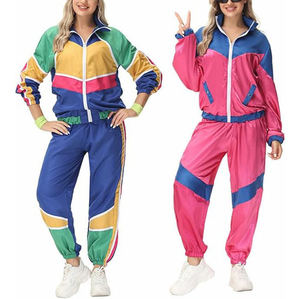 OEM personnalisé 100% nylon décontracté écologique bloc de couleurs léger technique coupe-vent survêtement femmes 2 pièces contraste de couleurs - Product Image 6