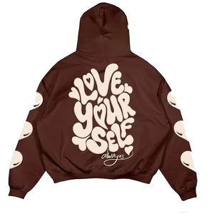 Vintage Acid Wash Hoodies 100% Cotton Custom Oversized Streetwear Sweatshirt Unisex Stone Dyed Pullover Low MOQ <b>Bulk</b> Order - Product Image 1