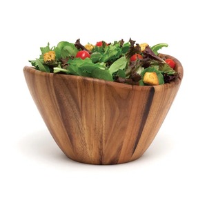 Fournisseur indien de bol à fruits en bois massif durable avec finition naturelle pour centre de table de cuisine et de salle à manger pour l'exportation - Product Image 6