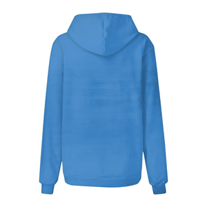 Sweat à capuche surdimensionné pour femme Poches kangourou et respirant 100% coton Épaule tombante et longue longueur pour l'hiver - Product Image 3