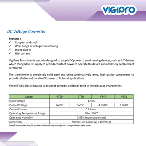 Vigipro ตัวแปลงแรงดันไฟฟ้า Step Up Step Down DC-DC,ตัวแปลงแรงดันไฟฟ้าปลั๊กตรง12VDC ขายดี - Product Image 2
