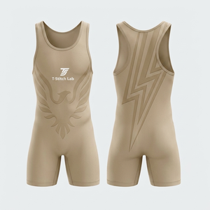 Reasonable Price Breathable Quick Dry <b>Weightlifting</b> Wholesale Rate Men's Wrestling <b>Singlet</b> Custom Logo & Design <b>Singlets</b> - Product Image 3