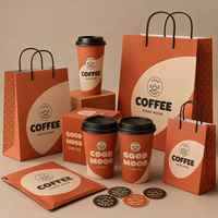 Allwin Packfactory, gobelets à café jetables biodégradables à double paroi avec logo personnalisé, gobelet à cappuccino, gobelet en papier enduit avec couvercle