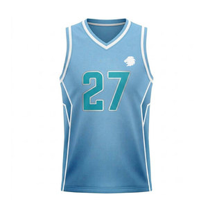 Camiseta de Baloncesto de Tela de Poliéster Transpirable, Último Diseño Deportivo, Colores Personalizados, Más Vendida, Fabricada Directamente en Fábrica - Product Image 1