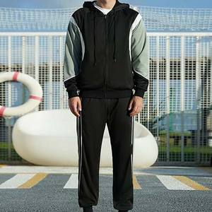 Survêtements pour hommes élégants et chauds 100% coton pour l'hiver avec col à capuche et motif solide pour la maternité Vêtements de tous les jours - Product Image 3