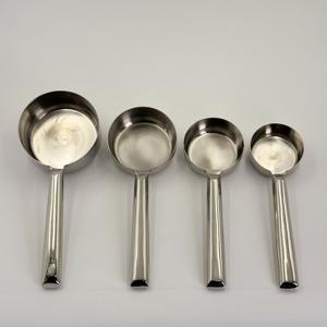 4-Piece Stainless Steel <b>Measuring</b> <b>Cups</b> and Spoons <b>Set</b> with Stainless Steel Handle Detachable Baking <b>Measuring</b> Tools - Product Image 1
