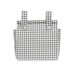 Mod. Sac à couches VICHY - Sac de rangement fonctionnel noir et blanc - Product Image 1