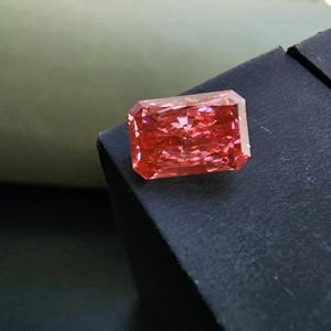 Diamant rose de 2,03 carats de haute qualité, cultivé en laboratoire, taille radiante, CVD, rempli pour bijoux, brillance époustouflante, couleur rose rare - Product Image 4