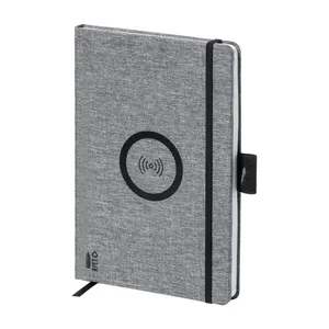Agenda Charbuk in RPET con Copertina in Tessuto Ecologico Wireless, Design Minimalista, Articolo Promozionale - Product Image 1