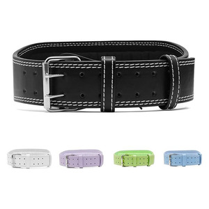 Cinturones Acolchados de Cuero Personalizados, Nuevos, Ajustables, de Piel de Vaca, Transpirables, para Levantamiento de Pesas y Entrenamientos - Product Image 2