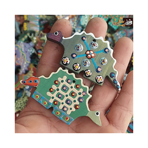 งานตกแต่งปลาทาสี-งานไม้แขวนของแท้ตกแต่งผนังไม้ไม่เหมือนใครปลาแกะสลักด้วยมือ - Product Image 6