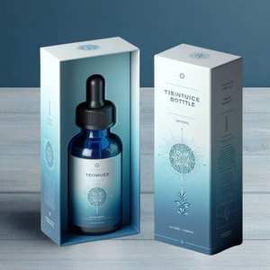 Boîte d'emballage de sérum pour soins de la peau en carton blanc de haute qualité, recyclable, taille personnalisable, forme rectangulaire - Product Image 1