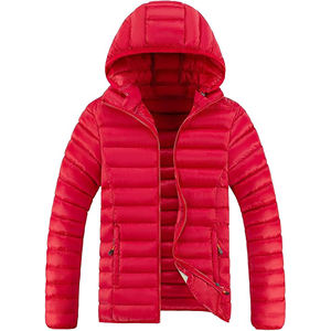 Chaqueta acolchada ligera con capucha para hombre con cremallera resistente al agua térmica estilo callejero hecho a medida ropa de aventura al aire libre - Product Image 1