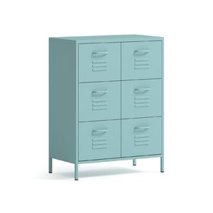 Comodino <span class=keywords><strong>Mobile</strong></span> Moderno e Resistente Salvaspazio, <span class=keywords><strong>Cassettiera</strong></span> in Metallo Resistente all'Umidità con Altezza Regolabile per la Casa - Product Image 3