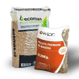 Venta barata Quemadores de biomasa Pellet de madera Din Plus/EN 6mm de diámetro Pino Roble Patrón de palo de madera dura Leña en bolsa empaquetada - Product Image 2