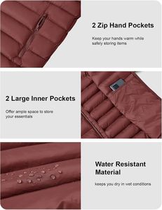 เสื้อโค้ทกันหนาวแบบพองสำหรับผู้ชาย, เสื้อโค้ทสำหรับใส่กลางแจ้งน้ำหนักเบากันน้ำได้ตามต้องการ - Product Image 4