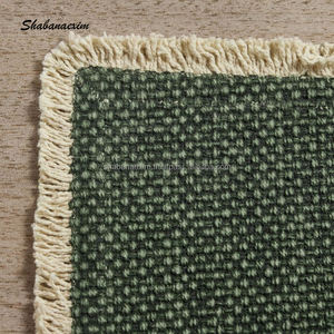 Prêt à expédier napperon rectangle à franges en coton fait à la main tapis de table à manger décoratif avec un design différent - Product Image 6