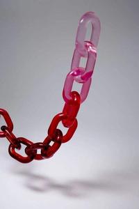 Accents muraux en chaîne acrylique modernes suspendus en résine faite à la main pour la décoration intérieure - Product Image 5