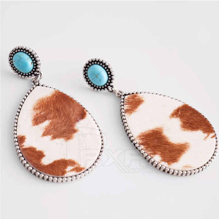 Customized Best Selling Cowhide Earrings Light Weight Cowhide Earrings ...