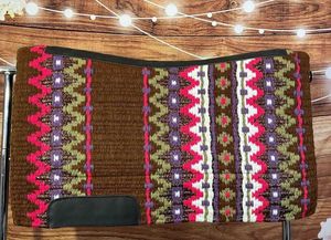 Coussin en cuir profilé occidental de qualité supérieure feutre de laine de haute qualité absorbant les chocs et confortable pour l'équitation - Product Image 2