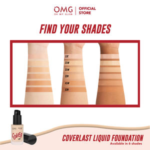 Fond de teint liquide OMG Oh My Glam Coverlast 32 N Naturel 25 ml, certifié Halal, formule vegan, résistant à l'eau, marque privée OEM/ODM - Product Image 3