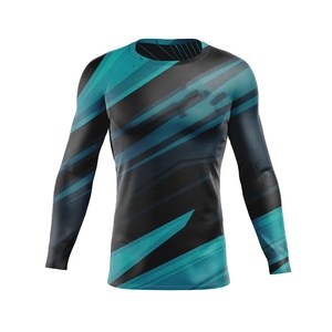 Maillot de compression respirant de haute qualité, nouveau style, rash guard, sublimation, matière spandex polyester, design personnalisable - Product Image 1