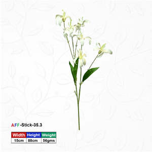 Flor Artificial de Lirio Blanco AFF Stick 35.3 - Product Image 1