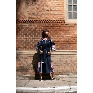 2020 hiver fête de mariage ukrainien longue robe lourde broderie travail été tissé robe gland décoration taille naturelle - Product Image 2