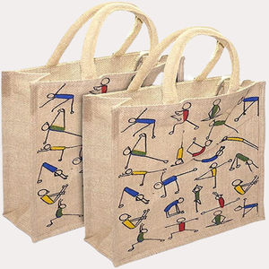 Producto de Venta caliente de alta calidad logotipo personalizado yute bolsa de compras bolsa de lona de algodón artículo personalizado estilo patrón carta promoción ENG - Product Image 4