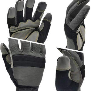 Fabrication professionnelle, gants de sécurité en cuir de vache de qualité supérieure, travail industriel, prix bas, gants mécaniques - Product Image 5